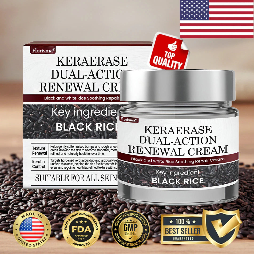Florisma® KeraErase Dual-Action Renewal Cream – 🛡️Discover smooth, clear, and even-looking skin again with a gentle, botanical formula that targets and renews skin irregularities, skin tags, and keratin buildup without irritation⌛