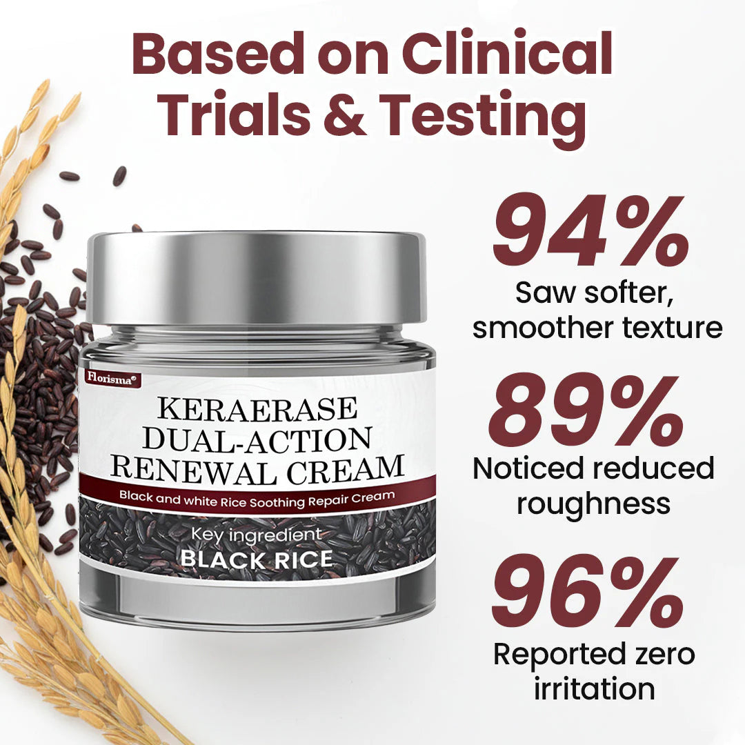 Florisma® KeraErase Dual-Action Renewal Cream – 🛡️Discover smooth, clear, and even-looking skin again with a gentle, botanical formula that targets and renews skin irregularities, skin tags, and keratin buildup without irritation⌛