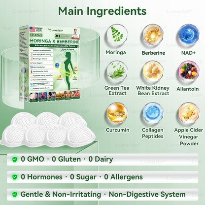 FDA-Registered & GMP Certified 👩‍⚕️🌼 𝑳𝒖𝒙𝒂𝒓𝒊𝒔𝒆® 𝑴𝒐𝒓𝒊𝒏𝒈𝒂 & 𝑩𝒆𝒓𝒃𝒆𝒓𝒊𝒏𝒆 10-𝑰𝑵-1 𝑨𝒅𝒗𝒂𝒏𝒄𝒆𝒅 𝑵𝒂𝒏𝒐 𝑴𝒊𝒄𝒓𝒐𝒏𝒆𝒆𝒅𝒍𝒆 𝑷𝒂𝒕𝒄𝒉 (𝐎𝐧𝐜𝐞 𝐃𝐚𝐢𝐥𝐲, 𝐯𝐢𝐬𝐢𝐛𝐥𝐞 𝐜𝐡𝐚𝐧𝐠𝐞𝐬 𝐢𝐧 𝟕 𝐝𝐚𝐲𝐬）✅ 𝐎𝐛𝐞𝐬𝐢𝐭𝐲, 𝐃𝐢𝐚𝐛𝐞𝐭𝐞𝐬, 𝐒𝐥𝐞𝐞𝐩 𝐀𝐩𝐧𝐞𝐚, 𝐀𝐧𝐝 𝐉𝐨𝐢𝐧𝐭 𝐈𝐬𝐬𝐮𝐞𝐬