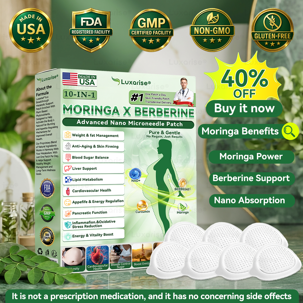 FDA-Registered & GMP Certified 👩‍⚕️🌼 𝑳𝒖𝒙𝒂𝒓𝒊𝒔𝒆® 𝑴𝒐𝒓𝒊𝒏𝒈𝒂 & 𝑩𝒆𝒓𝒃𝒆𝒓𝒊𝒏𝒆 10-𝑰𝑵-1 𝑨𝒅𝒗𝒂𝒏𝒄𝒆𝒅 𝑵𝒂𝒏𝒐 𝑴𝒊𝒄𝒓𝒐𝒏𝒆𝒆𝒅𝒍𝒆 𝑷𝒂𝒕𝒄𝒉 (𝐎𝐧𝐜𝐞 𝐃𝐚𝐢𝐥𝐲, 𝐯𝐢𝐬𝐢𝐛𝐥𝐞 𝐜𝐡𝐚𝐧𝐠𝐞𝐬 𝐢𝐧 𝟕 𝐝𝐚𝐲𝐬）✅ 𝐎𝐛𝐞𝐬𝐢𝐭𝐲, 𝐃𝐢𝐚𝐛𝐞𝐭𝐞𝐬, 𝐒𝐥𝐞𝐞𝐩 𝐀𝐩𝐧𝐞𝐚, 𝐀𝐧𝐝 𝐉𝐨𝐢𝐧𝐭 𝐈𝐬𝐬𝐮𝐞𝐬